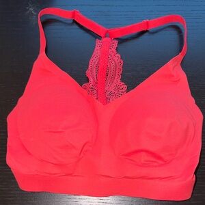Soma Vibrant Red Lace Bralette